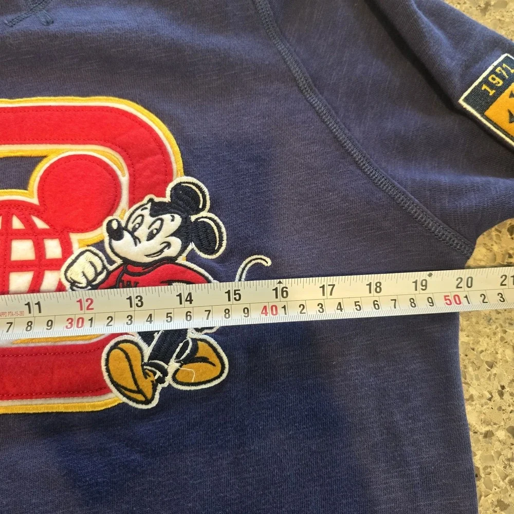 Disney Mens US S WALT DISNEY WORLD 1971 Letterman‎ SWEATSHIRT VARSITY RETRO.E124 - Picture 7 of 12